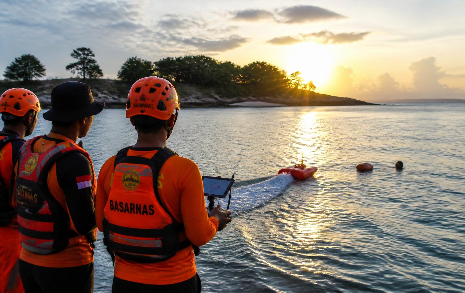 Emergency responders operating along a coastline